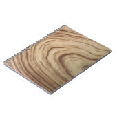 素朴な木目調のミニマルでエレガントなウェディング ノートブック (左側)