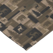 素朴な木製くまのアメリカヘラジカパターン綿のテーブルクロス テーブルクロス (アングル)