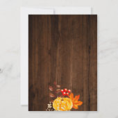 素朴な木製のかぼちゃのストリングライト　保存日 セーブザデート (裏面)