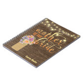 素朴な木製のひもは花嫁の母をつけます ノートブック (左側)