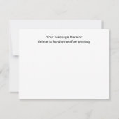 素朴な木製のひもライトメッセージカードありがとう ノートカード (裏面)