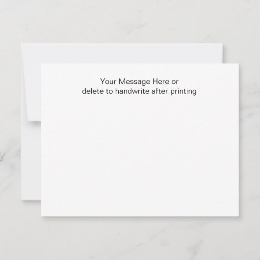 素朴な木製のひもライトメッセージカードありがとう ノートカード (裏面)