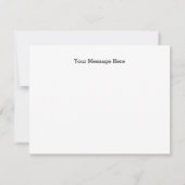 素朴な木製のひもライトメッセージカードの男の子ありがとう ノートカード (裏面)