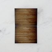 素朴な木製のひもライト卒業は感謝していしています サンキューカード (内部)