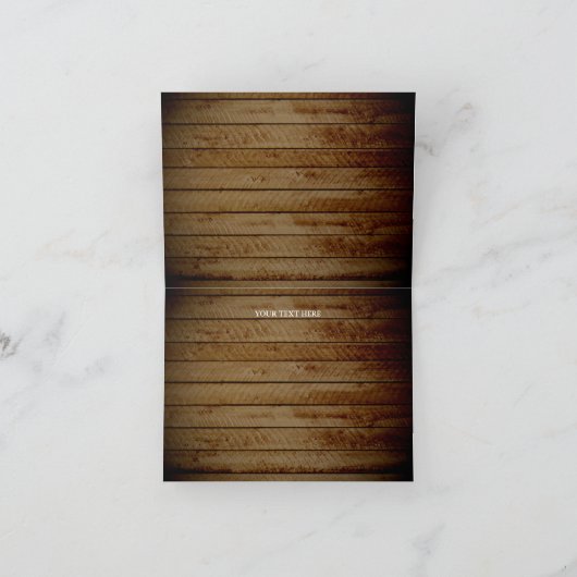 素朴な木製のひもライト卒業は感謝していしています サンキューカード (内部)