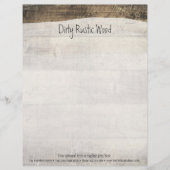 素朴な木製のぼろぼろのグランジなヴィンテージの色彩の鮮やかな板 レターヘッド (正面)