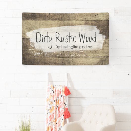素朴な木製のぼろぼろのグランジなヴィンテージ板 横断幕 (インサイチュ)