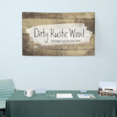素朴な木製のぼろぼろのグランジなヴィンテージ板 横断幕 (トレードショー)