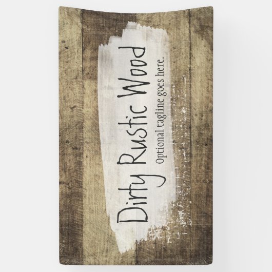 素朴な木製のぼろぼろのグランジなヴィンテージ板 横断幕 (縦)