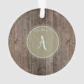 素朴な木製のオーナメント オーナメント (裏面)