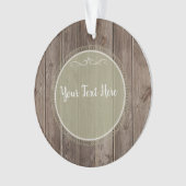 素朴な木製のオーナメント オーナメント (正面)