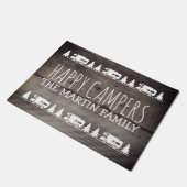 素朴な木製のカスタムRVキャンプの|のご機嫌な人 ドアマット (アングル)