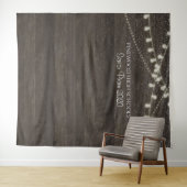 素朴な木製のプロムダンス背景 タペストリー (インサイチュ(横))