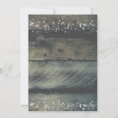 素朴な木製のマツ円錐形の休日のパーティの招待状 招待状 (裏面)