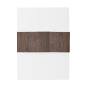 素朴な木製のメーソンジャーおよびベビーの呼吸 招待状ベリーバンド (裏面例)