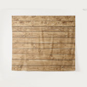 素朴な木製の写真用背景タペストリー タペストリー (正面(横))