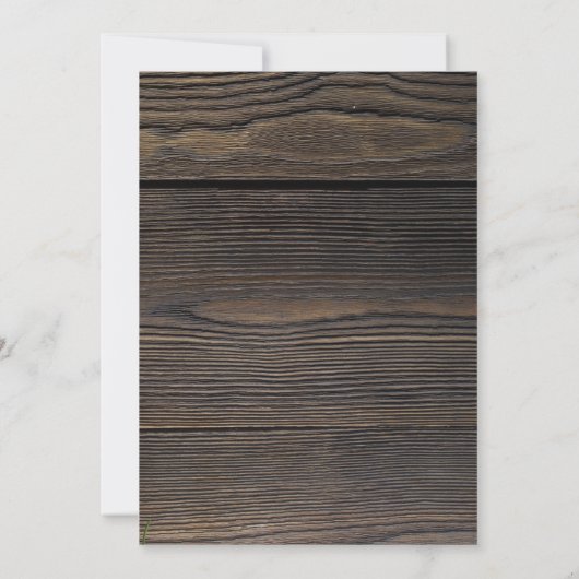 素朴な木製の冬休みの引っ越し祝いパーティーのパーティー 招待状 (裏面)