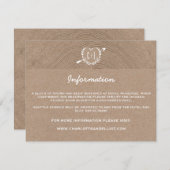 素朴な木製の切れ|の情報カード エンクロージャーカード (正面/裏面)