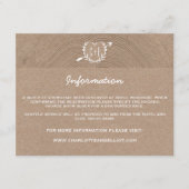 素朴な木製の切れ|の情報カード エンクロージャーカード (正面)