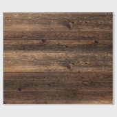 素朴な木製の包装紙ロール ラッピングペーパー (フラット)