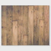 素朴な木製の古びた農家の板壁 倉庫 ラッピングペーパー (フラット)