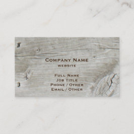 素朴な木製の名刺 名刺