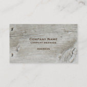 素朴な木製の名刺 名刺 (裏面)