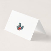 素朴な木製の小さい折られた休日の写真カード (裏面)