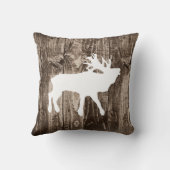 素朴な木製の小屋の装飾用クッションのBuglingのオオシカ クッション (裏面)