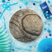 素朴な木製の年輪の使い捨て可能な紙皿 ペーパープレート (パーティー)