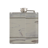 素朴な木製の疾走する馬の水彩画のシルエット フラスク (裏面)