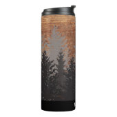 素朴な木製の穀物のパーソナライズな熱タンブラー タンブラー (回転左)