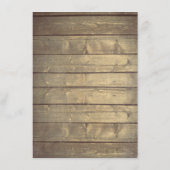 素朴な木製の結婚式 詳細情報 エンクロージャーカード (裏面)