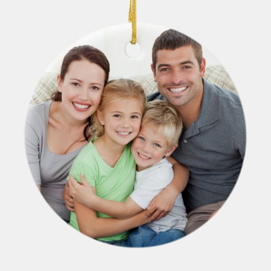 素朴な木製の豆電球の引っ越し祝いパーティーの新しい住所 セラミックオーナメント (裏面)