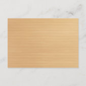 素朴な木製の赤い花のメイソンジャー安全対策 エンクロージャーカード (裏面)