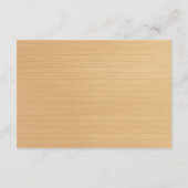 素朴な木製の赤い花模様のメイソンジャー 安全対策 エンクロージャーカード (裏面)