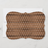 素朴な木製の赤ちゃんのお披露目パーティー招待状 招待状 (裏面)