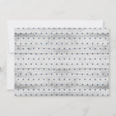 素朴な木製の赤ちゃんのお披露目パーティー招待状 招待状 (裏面)