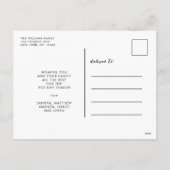 素朴な木製の4枚の写真の組み合わせ 楽しいクリスマス シーズンポストカード (裏面)