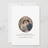 素朴な木製のSave The Date 秋の結婚式招待状 招待状 (裏面)