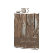 素朴な木製パターンカスタマイズ可能なフラスコ フラスク (左)