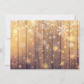 素朴な木製ファミリー デフィニション クリスマス フォト (裏面)