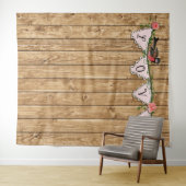 素朴な木製フォトバックドロップタペストリー タペストリー (インサイチュ(横))