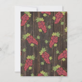 素朴な木製ワインチェックパーティーの招待状 招待状 (裏面)