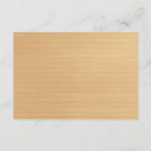 素朴な木製紫色花柄メイソンジャー安全対策 エンクロージャーカード (裏面)