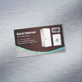 素朴な木製鋼製の家庭電化製品修理 マグネット名刺 (インサイチュ)