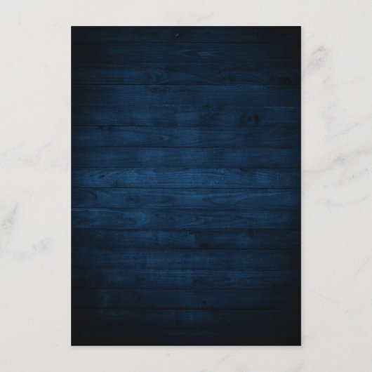 素朴な木製 ネイビーブルー ブラッシュピンク 幾何学模様のディテール エンクロージャーカード (裏面)