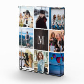 素朴な木8写真のコラージュのモノグラムの写真のブロック フォトブロック (右)