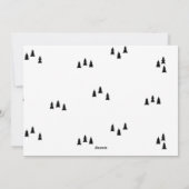 素朴な木|のモダンな休日の写真カード シーズンカード (裏面)