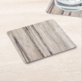 素朴な木 スクエアペーパーコースター (アングル)